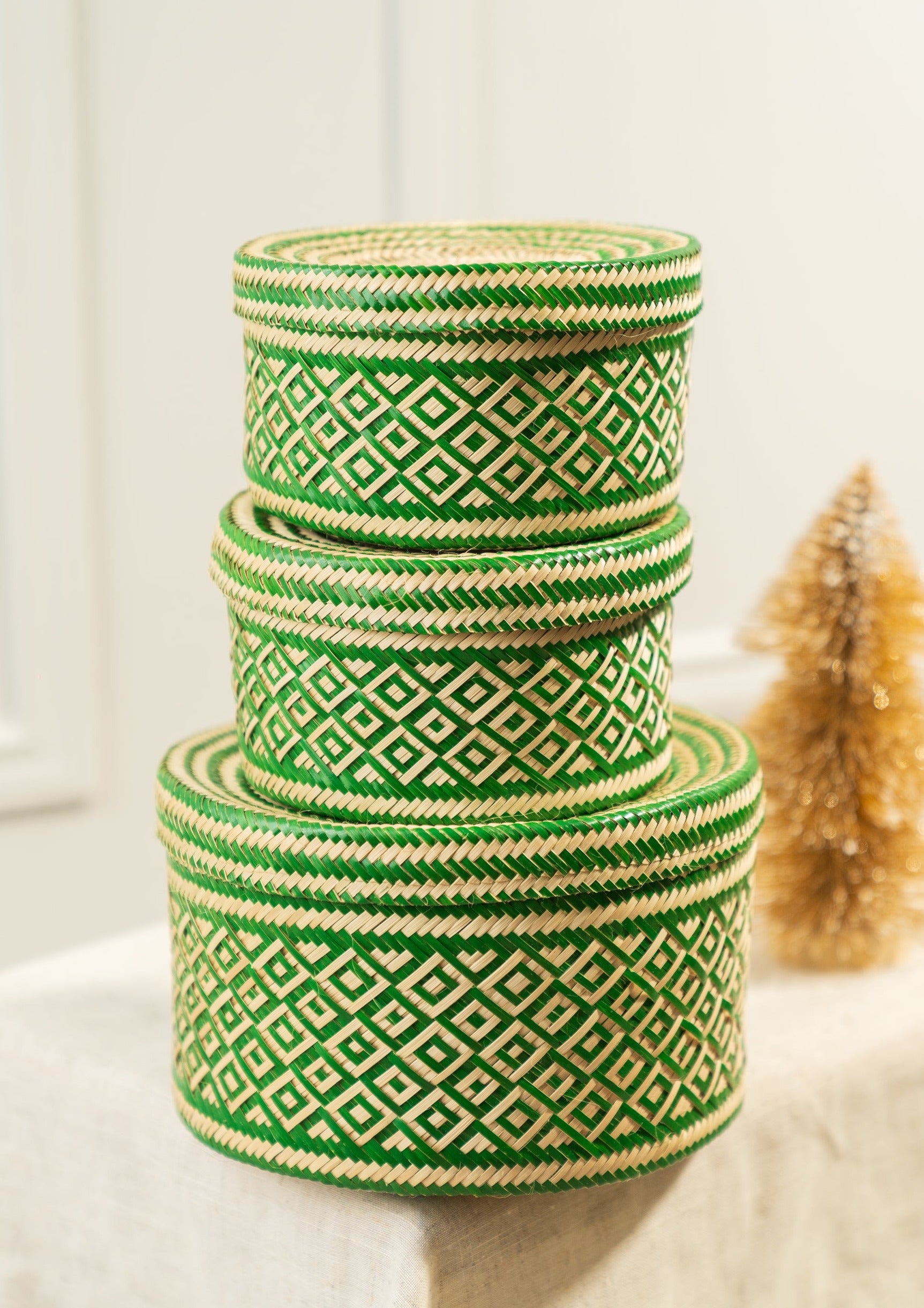 Cesta Diamante Verde