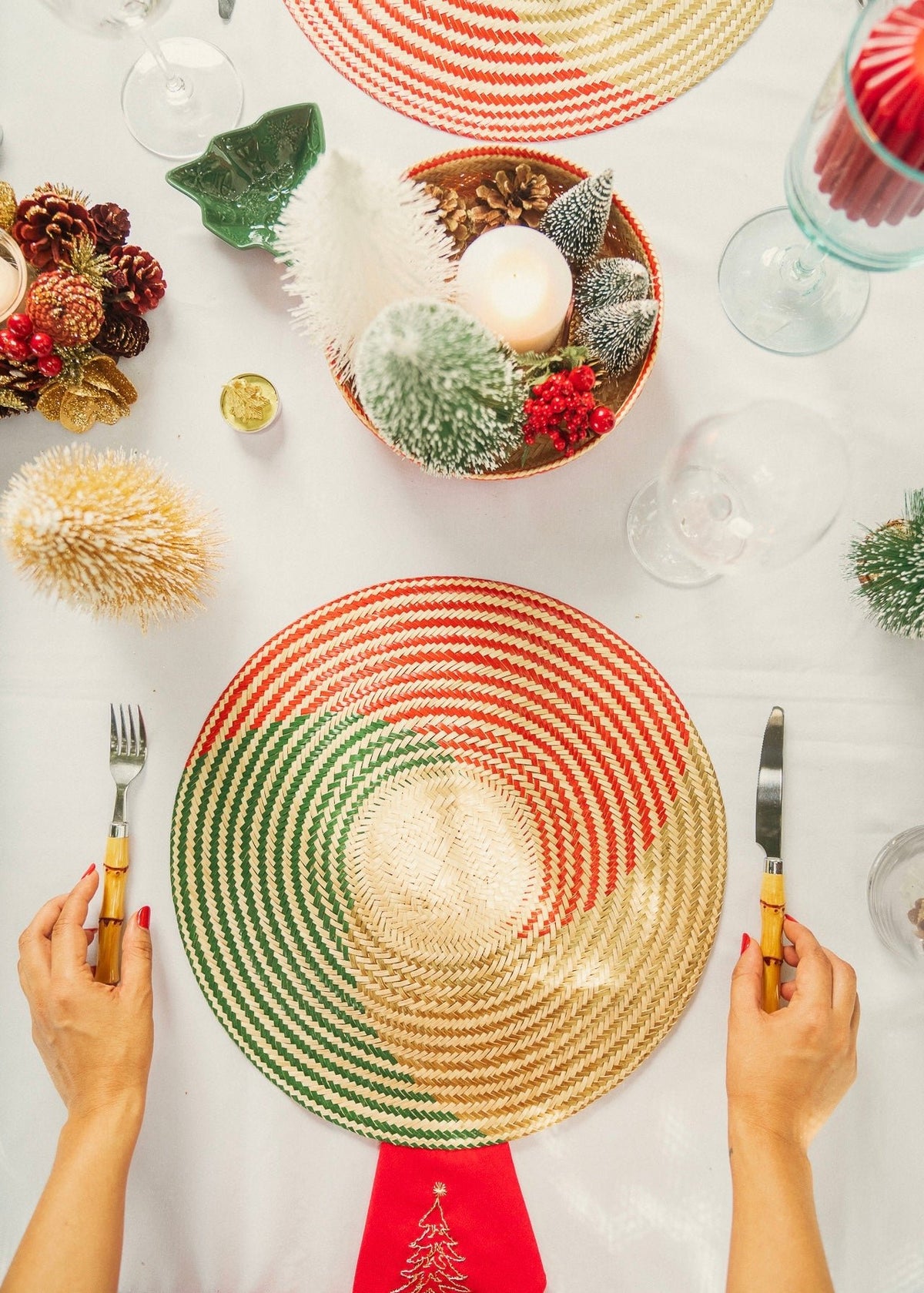 Individual Tricolor Navidad